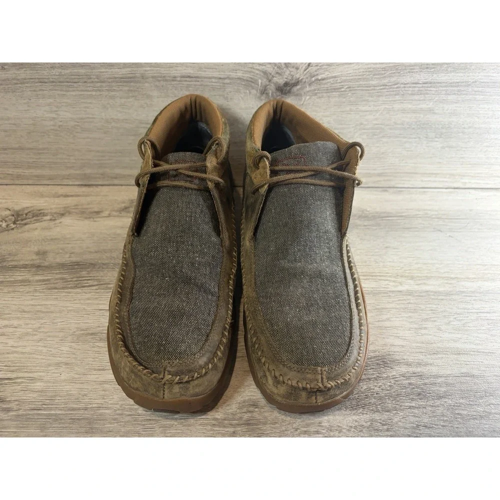 Twisted X Eco TWX Chukka Driving Moc Mens Size 13 M Brown Leather Shoes MDM0070